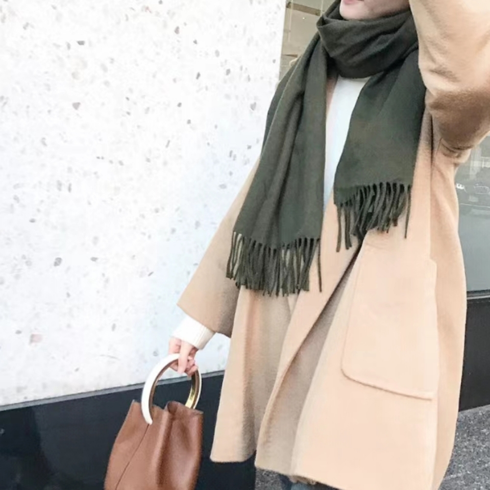 Acne Studios FRINGE WOOL SCARF - OVERSIZED  - Picture 5 of 6